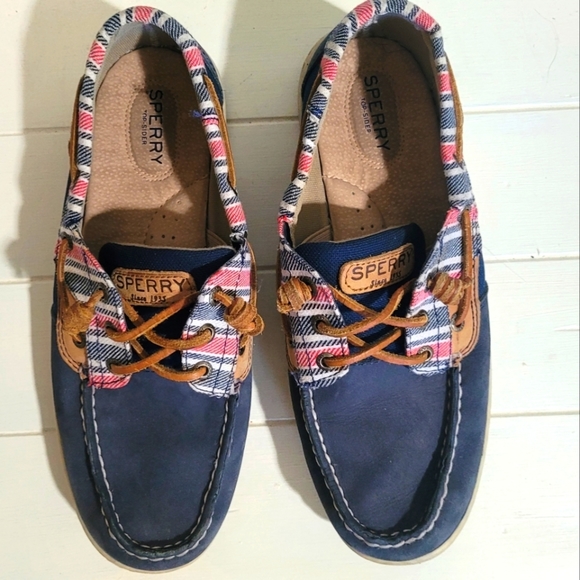 Sperry Top-sider Ivyfish Stripe Navy Boat Shoe, 8M - Picture 4 of 10